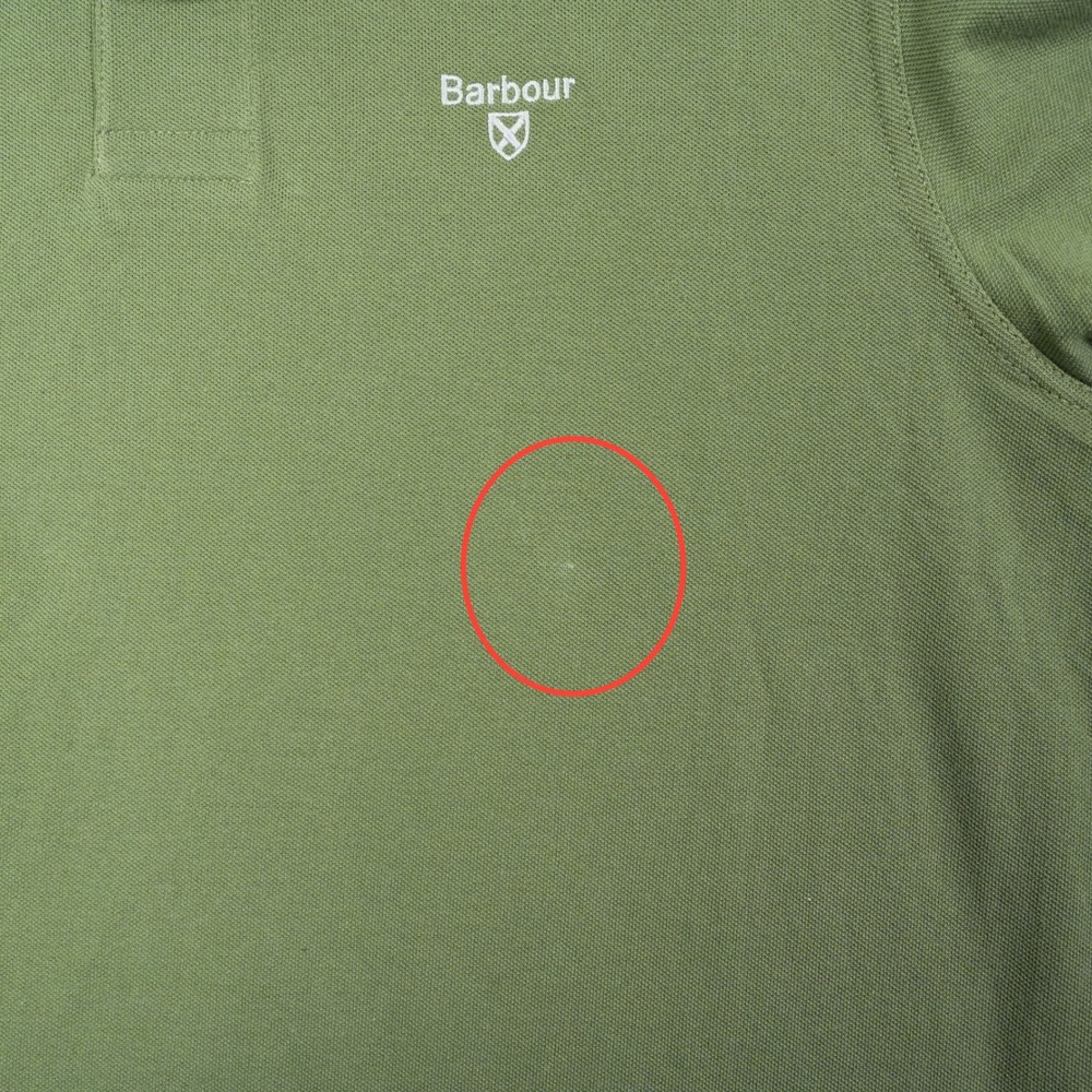 Barbour Mens Lightweight Sports‎ Polo Shirt Burnt Olive Green Size M - READ - Picture 5 of 9